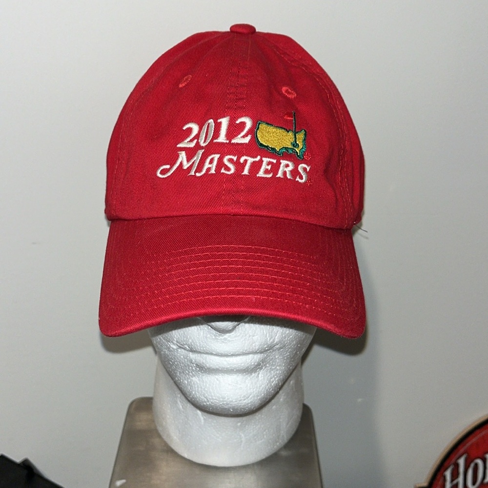 2012 Red American Needle Augusta National Masters Golf Cap Hat Bubba Watson Win